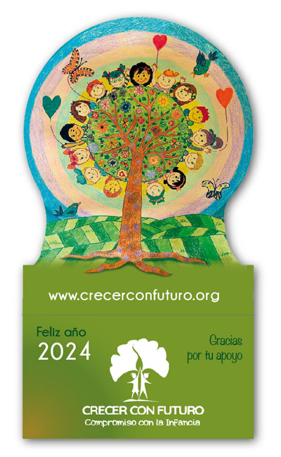 calendario-crecer libreta imantada con publicidad para la nevera